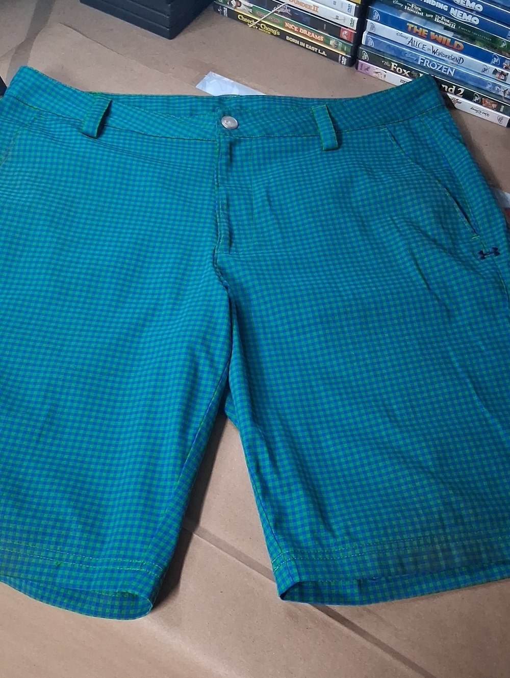 Under Armour Men’s Green Check Swim Shorts